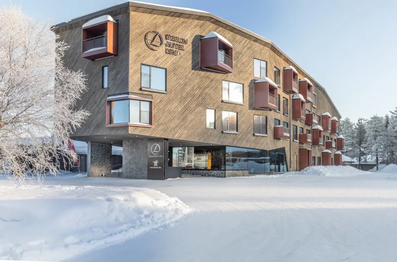 Design Hotel Levi ihastuttaa arkkitehtuurillaan. 