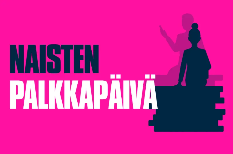 STTK:n kuva naisten palkkapäivästä