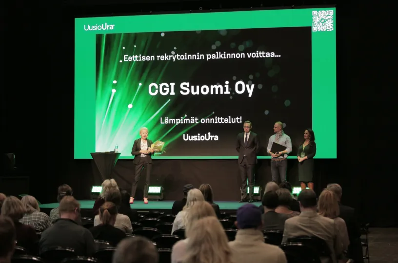 Vuoden eettisen rekrytoijan palkinnon sai CGI
