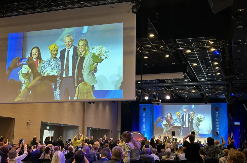 RKP:n uusi puoluejohtaja varapuheenjohtajien kanssa