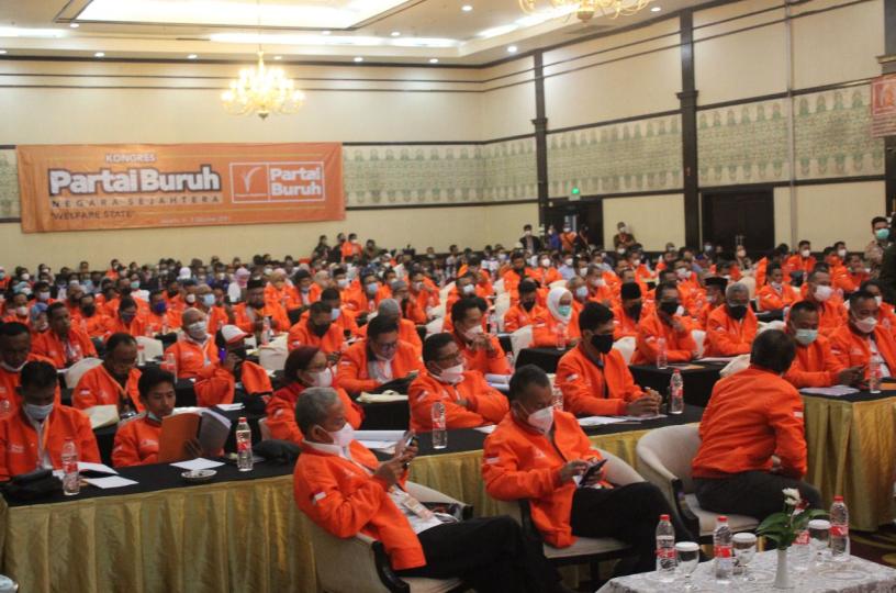 Indonesian työväenpuolue kokouskuva 