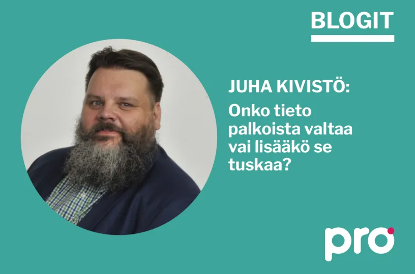 Pron hallituksen jäsenen Juha Kivistön blogikirjoitus