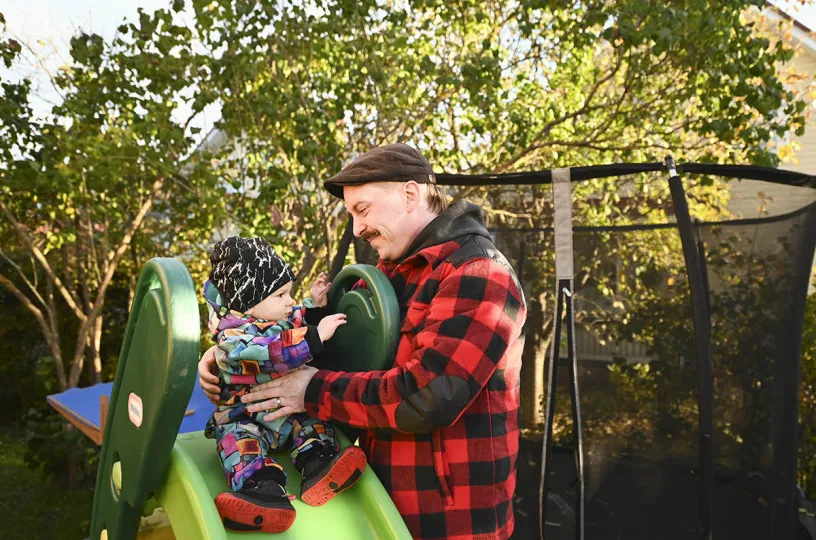  Erno Davidsson ja poika