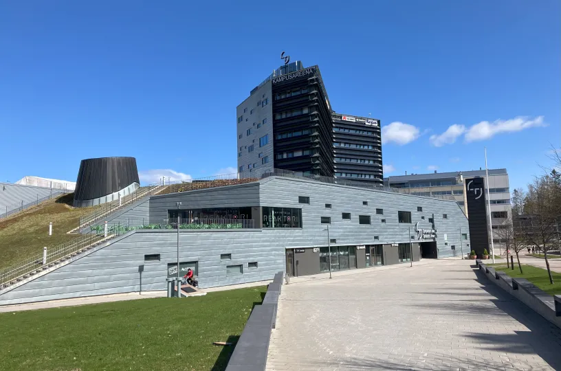 Näkymä Tampereen yliopiston Hervannan kampukselle.