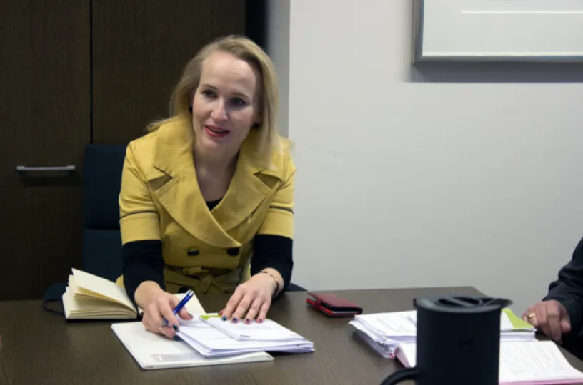 Valtakunnansovittelija Minna Helle.