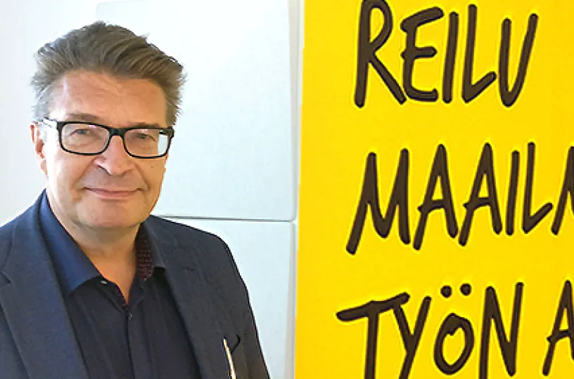 Pro puheenjohtaja Jorma Malinen korosti Suomen Ammattiliittojen Solidaarisuuskeskuksen (SASK) järjestämässä ay-foorumissa suomalaisen ay-liikkeen yhteisen globaalin strategian merkitystä.