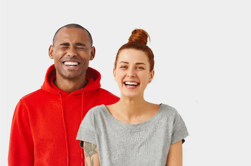 Smiling people