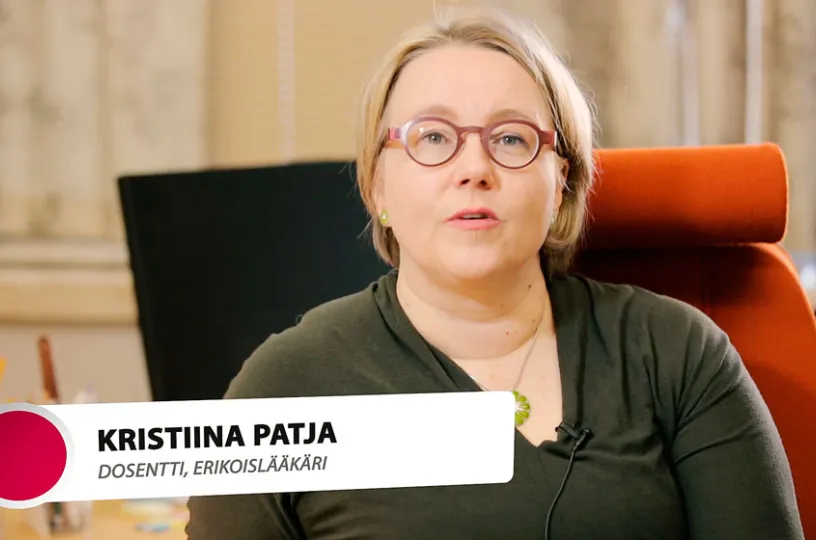 Erikoislääkäri Kristiina Patja kertoo, millaista apua tupakoinnin lopettamiseen voi saada.