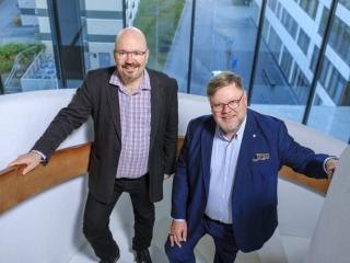 Iiro Ketola ja Mikko Vastela tekevät hyvää yhteistyötä tietoturva-asioissa