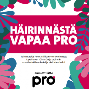 Härinnästä vapaa Pro -ohjeen kansi.