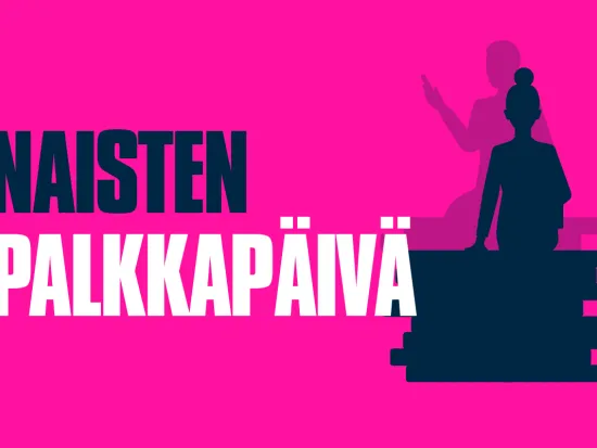 STTK:n kuva naisten palkkapäivästä