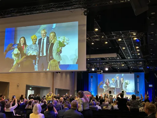 RKP:n uusi puoluejohtaja varapuheenjohtajien kanssa