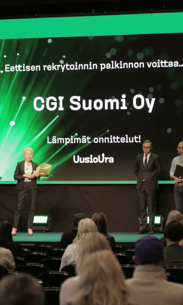 Vuoden eettisen rekrytoijan palkinnon sai CGI