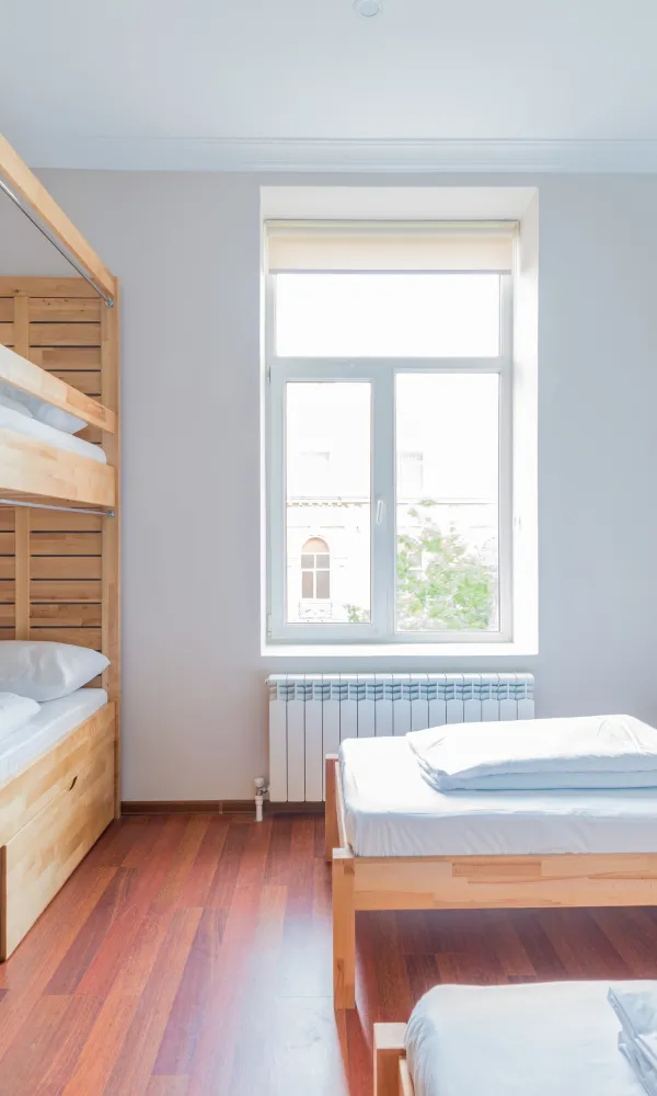 Makuusali hostellissa